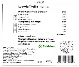 Pochette de Symphony / Piano Concerto de Alun Francis - Oliver Triendl