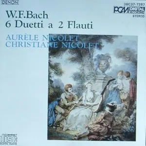 Pochette de Six Duets de Wolfgang Schulz - Hansjörg Schellenberger - Wilhelm Friedemann Bach