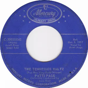 Pochette The Tennessee Waltz / With My Eyes Wide Open I’m Dreaming