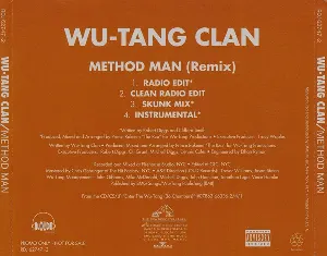 Pochette de Method Man (Remix) de Wu‐Tang Clan