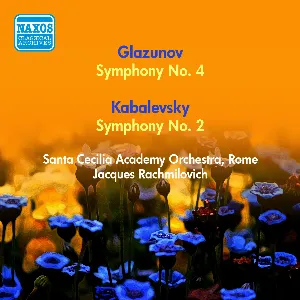 Pochette de Glazunov: Symphony no. 4 / Kabalevsky: Symphony no. 2 de Alexander Konstantinovich Glazunov - Orchestra dell’Accademia Nazionale di Santa Cecilia