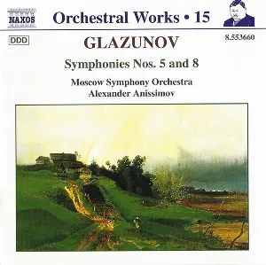 Pochette de Orchestral Works, Volume 15: Symphonies nos. 5 & 8 de Alexander Glazunov - Moscow Symphony Orchestra