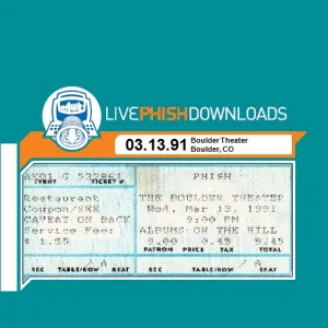 Pochette de 1991-03-13: Boulder Theater, Boulder, CO, USA de Phish