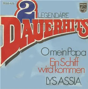 Pochette de O mein Papa / Ein Schiff wird kommen de Lys Assia