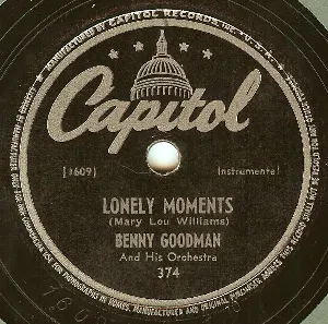 Pochette de Lonely Moments / Whistle Blues de Benny Goodman and His Orchestra