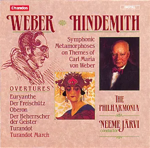 Pochette Weber: Overtures / Hindemith: Symphonic Metamorphoses on Themes of Carl Maria von Weber