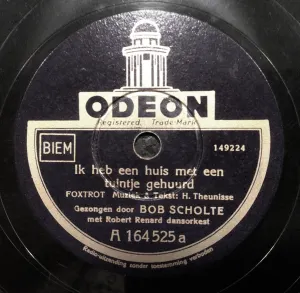 Pochette de Ik heb een huis met een tuintje gehuurd / Een-twee-drie-vier, ober een bier! de Bob Scholte