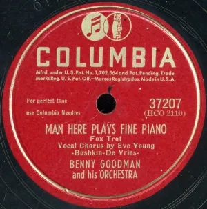 Pochette de Man Here Plays Fine Piano / Hora Staccato de Benny Goodman and His Orchestra