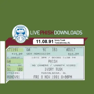 Pochette de 1991-11-08: Ivory Tusk, Tuscaloosa, AL, USA de Phish