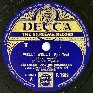Pochette de Well! Well! / Flamingo de Bob Crosby and His Orchestra