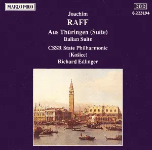 Pochette de Aus Thüringen (Suite) / Italian Suite de Richard Edlinger - Štátna filharmónia Košice - Joachim Raff