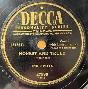 Pochette de Honest and Truly / All My Life de The Ink Spots