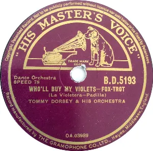 Pochette de Who'll Buy My Violets / Mr. Ghost Goes to Town de Tommy Dorsey and His Orchestra