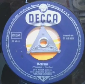 Pochette de Refrain / Mi scento cosi' bene de Lys Assia