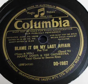 Pochette de Blame It on My Last Affair / Little Sir Echo de Harry James and His Orchestra