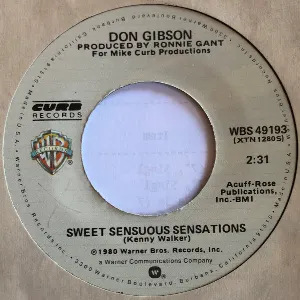 Pochette de Sweet Sensuous Sensations de Don Gibson