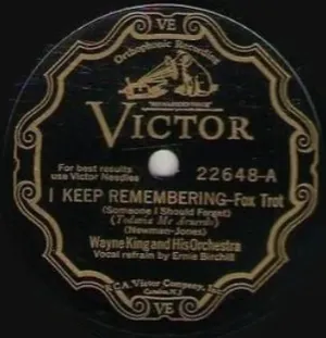 Pochette de I Keep Remembering / When You Were the Blossom of Buttercup Lane de Wayne King & His Orchestra