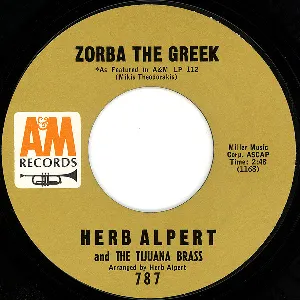 Pochette de Zorba the Greek / Tijuana Taxi de Herb Alpert & the Tijuana Brass