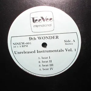 Pochette de Unreleased Instrumentals Vol 1 de 9th Wonder