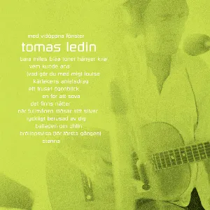 Pochette de Med vidöppna fönster de Tomas Ledin