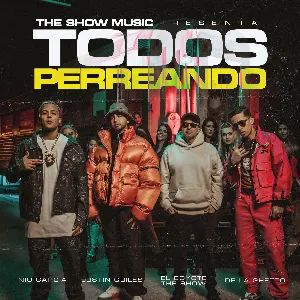 Pochette de Todos perreando de De La Ghetto - Nio García - Justin Quiles