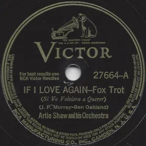 Pochette de If I Love Again / Rockin' Chair de Artie Shaw and His Orchestra