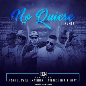 Pochette de No quiere (remix) de Trébol Clan - Jowell