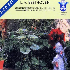 Pochette Streichquartette, op. 74, 95, 127, 132, 133, 135