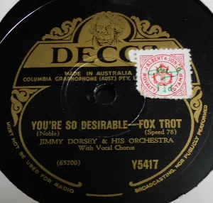 Pochette de You're So Desirable / Especially for You de Jimmy Dorsey and His Orchestra