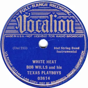 Pochette de White Heat / Bluin' the Blues de Bob Wills and His Texas Playboys