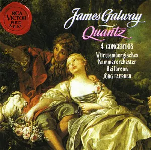 Pochette de 4 Concertos de Württembergisches Kammerorchester Heilbronn - James Galway - Johann Joachim Quantz - Jörg Faerber