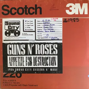 Pochette de Appetite for Destruction | 1986 Sound City Session de Guns N’ Roses