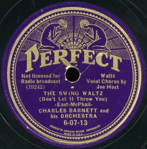 Pochette de The Swing Waltz / Cross Patch de Charlie Barnet and His Orchestra