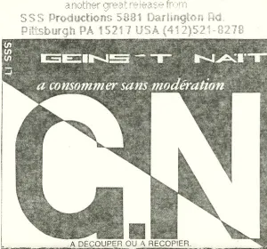 Pochette de A Consommer Sans Modération de Geins’t Naït