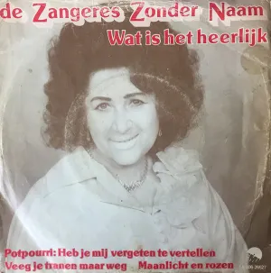 Pochette de Wat is het heerlijk / Potpourri de Zangeres Zonder Naam