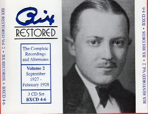 Pochette Bix Restored: The Complete Recordings and Alternates, Volume 2: September 1927 – February 1928