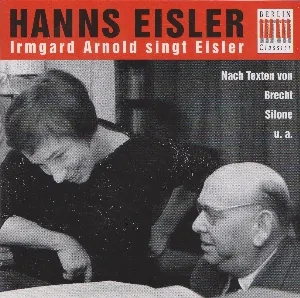 Pochette de Irmgard Arnold singt Eisler de Hanns Eisler