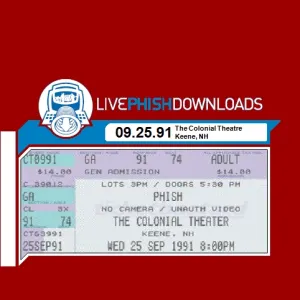 Pochette de 1991-09-25: The Colonial Theatre, Keene, NH, USA de Phish