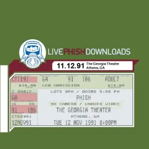 Pochette de 1991-11-12: The Georgia Theatre, Athens, GA, USA de Phish