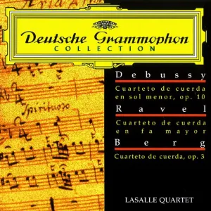Pochette Debussy: String quartet in G minor / Ravel: String quartet in F major / Berg: String quartet