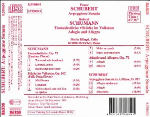 Pochette Schubert: Arpeggione Sonata / Schumann: Fantasiestücke / Stücke im Volkston / Adagio and Allegro