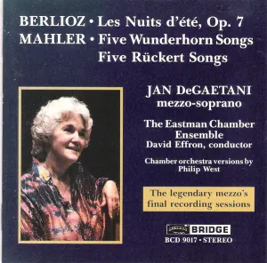 Pochette de Jan DeGaetani Sings Berlioz, Mahler de Jan DeGaetani