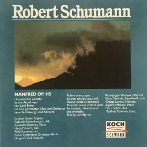 Pochette de Manfred op. 115 de Robert Schumann - Deutsches Symphonie‐Orchester Berlin - Gerd Albrecht