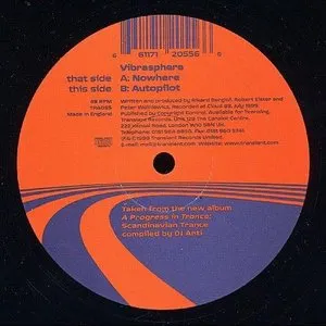 Pochette de Nowhere / Autopilot de Vibrasphere