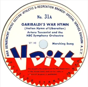 Pochette de Garibaldi’s War Hymn / Stars and Stripes Forever de NBC Symphony Orchestra - Arturo Toscanini