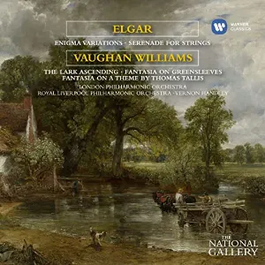 Pochette Elgar: Enigma Variations / Serenade for Strings / Vaughan Williams: The Lark Ascending / Fantasia on Greensleeves / Fantasia on a Theme by Thomas Tallis