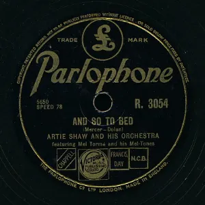 Pochette de And So to Bed / I Believe de Artie Shaw and His Orchestra