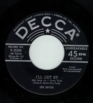Pochette de Just for a Thrill / I'll Get By (As long as I Have You) de The Ink Spots
