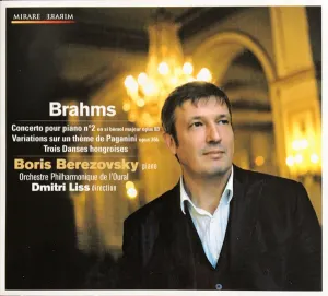 Pochette de Concerto pour piano no. 2 / Variations sur un thème de Paganini / Trois danses hongroises de Johannes Brahms