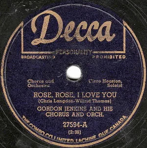 Pochette de Rose, Rose, I Love You / Unless de Gordon Jenkins & His Orchestra